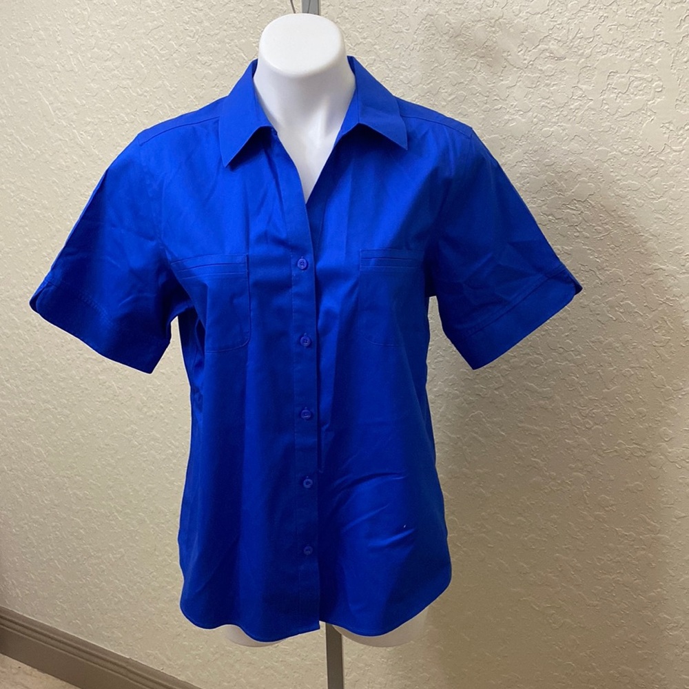 Chicos Royal Blue Short Sleeve Shirt
